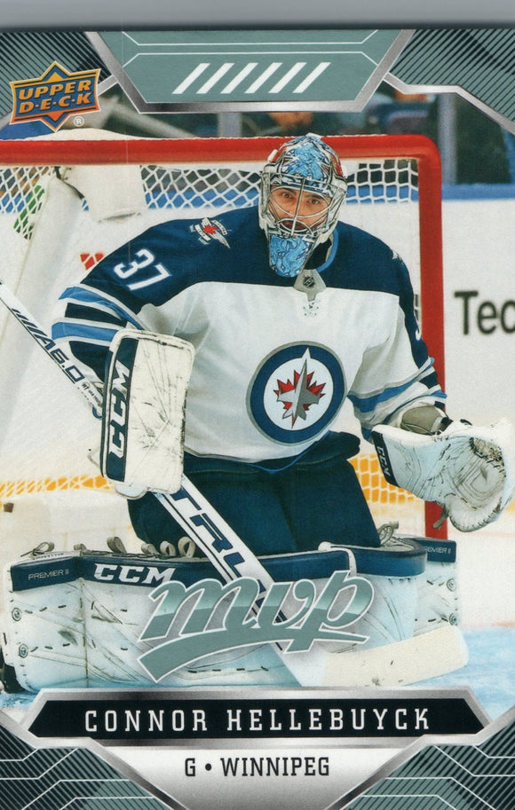 #74 Connor Hellebuyck Winnipeg Jets 2019-20 Upper Deck MVP Hockey Card