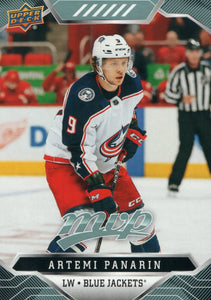 #24 Artemi Panarin Columbus Blue Jackets 2019-20 Upper Deck MVP Hockey Card