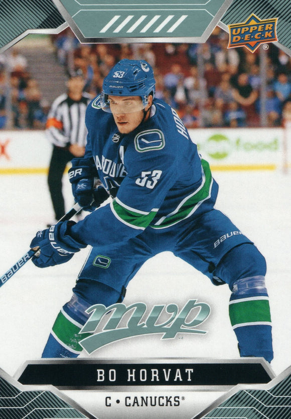 #124 Bo Horvat Vancouver Canucks 2019-20 Upper Deck MVP Hockey Card