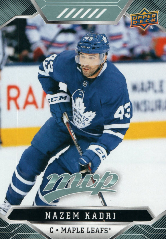 #183 Nazem Kadri Toronto Maple Leafs 2019-20 Upper Deck MVP Hockey Card