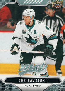 #47 Joe Pavelski San Jose Sharks 2019-20 Upper Deck MVP Hockey Card