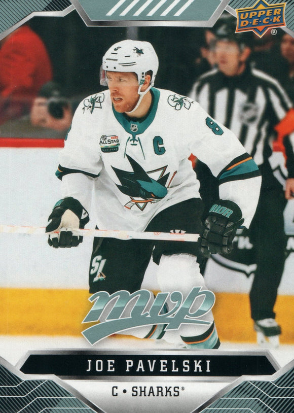 #47 Joe Pavelski San Jose Sharks 2019-20 Upper Deck MVP Hockey Card
