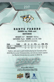#237 Dante Fabbro Rookie Card Nashville Predators 2019-20 Upper Deck MVP Hockey Card