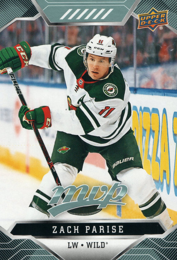 #93 Zach Parise Minnesota Wild 2019-20 Upper Deck MVP Hockey Card