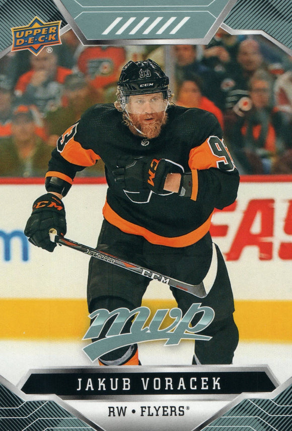#102 Jakub Voracek Philadelphia Flyers 2019-20 Upper Deck MVP Hockey Card