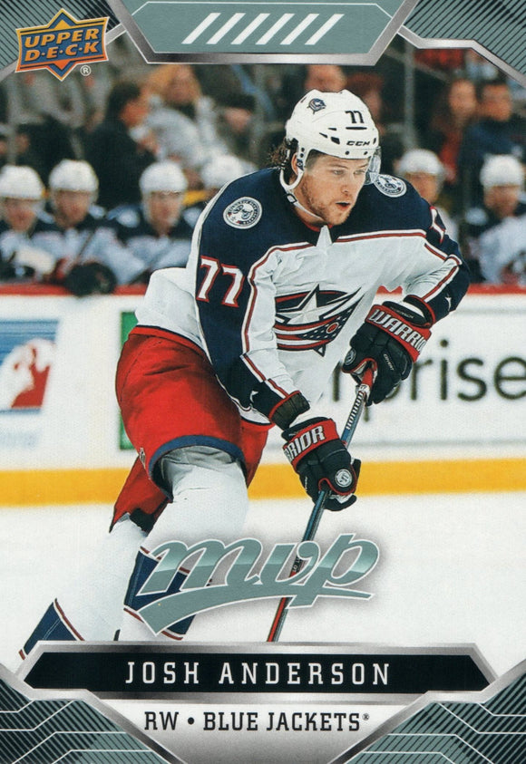 #154 Josh Anderson Columbus Blue Jackets 2019-20 Upper Deck MVP Hockey Card