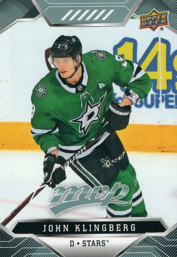 #71 John Klingberg Dallas Stars 2019-20 Upper Deck MVP Hockey Card