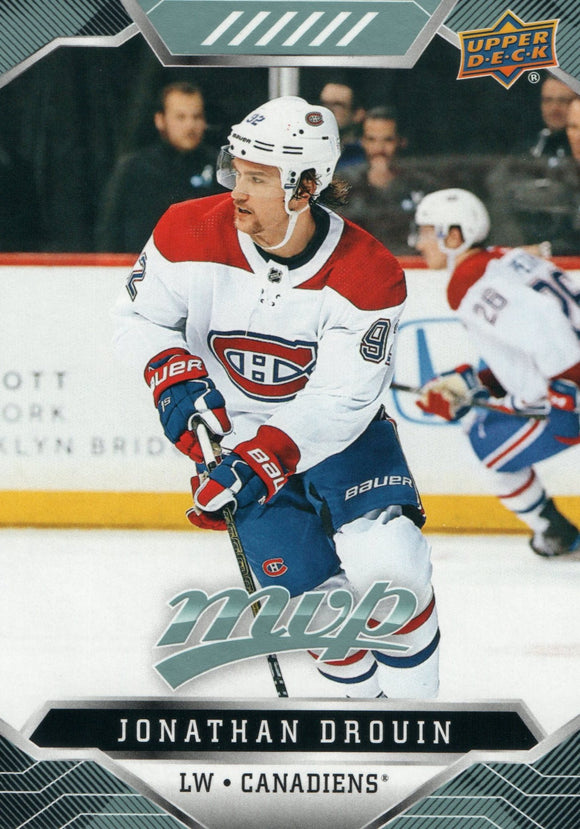 #83 Jonathan Drouin Montreal Canadiens 2019-20 Upper Deck MVP Hockey Card