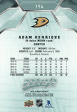 #194 Adam Henrique Anaheim Ducks 2019-20 Upper Deck MVP Hockey Card