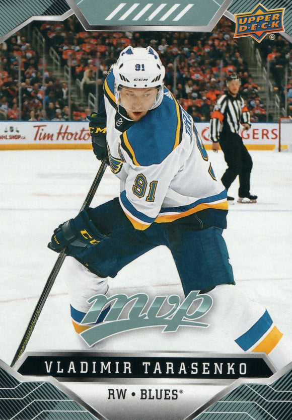 #25 Vladimir Tarasenko St Louis Blues 2019-20 Upper Deck MVP Hockey Card