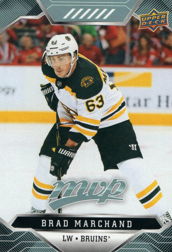 #9 Brad Marchand Boston Bruins 2019-20 Upper Deck MVP Hockey Card