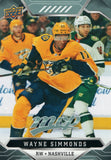 #177 Wayne Simmonds Nashville Predators 2019-20 Upper Deck MVP Hockey Card