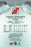 #21 Damon Severson New Jersey Devils 2019-20 Upper Deck MVP Hockey Card