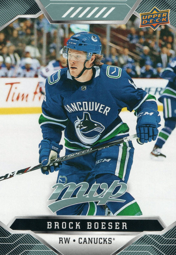 #65 Brock Boeser Vancouver Canucks 2019-20 Upper Deck MVP Hockey Card