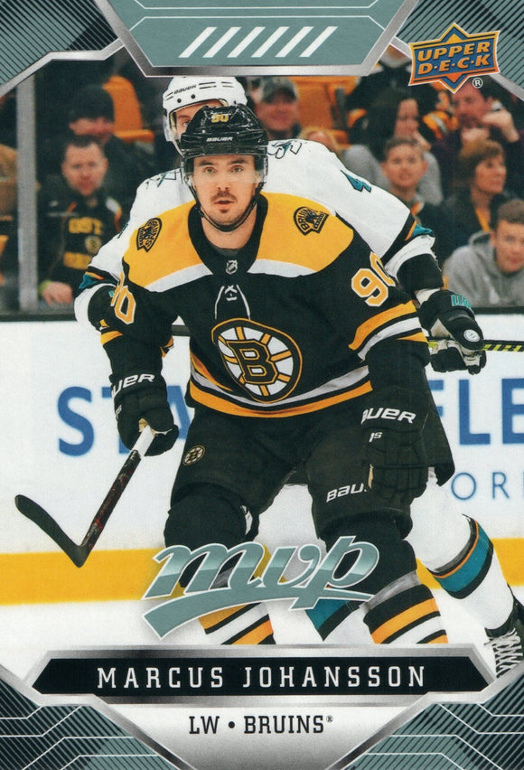 #8 Marcus Johansson Boston Bruins 2019-20 Upper Deck MVP Hockey Card