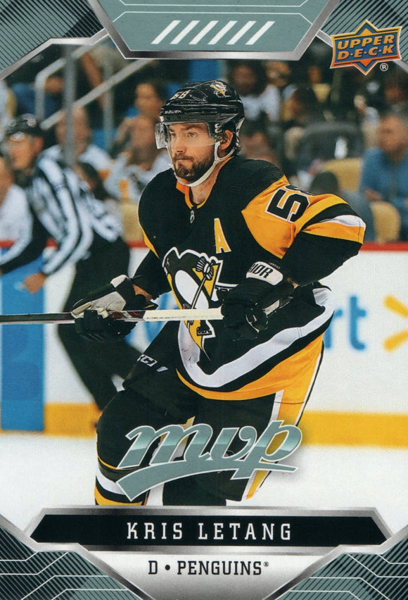 #38 Kris Letang Pittsburgh Penguins 2019-20 Upper Deck MVP Hockey Card