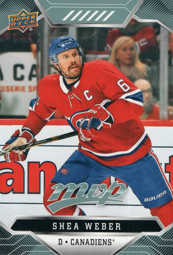 #77 Shea Weber Montreal Canadiens 2019-20 Upper Deck MVP Hockey Card