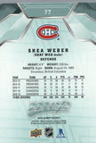 #77 Shea Weber Montreal Canadiens 2019-20 Upper Deck MVP Hockey Card