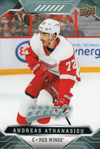 #168 Andreas Athanasiou Detroit Red Wings 2019-20 Upper Deck MVP Hockey Card