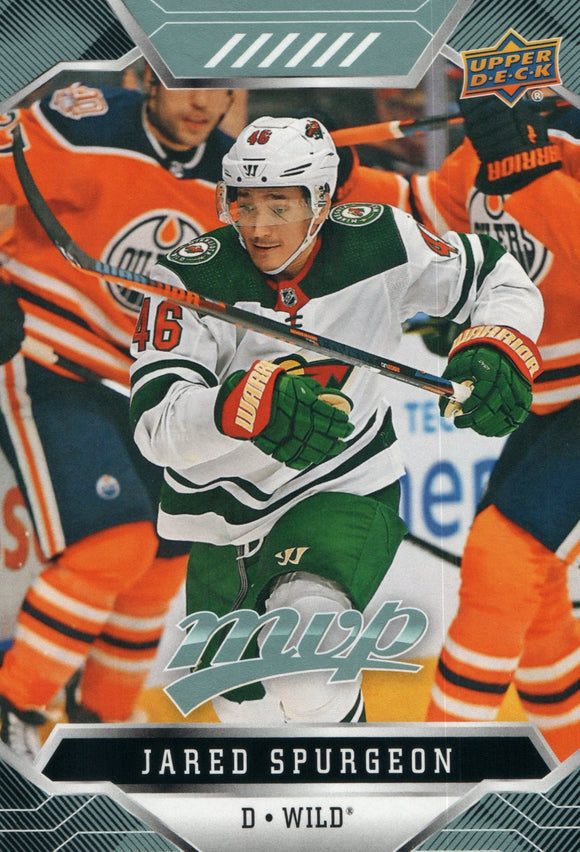 #147 Jared Spurgeon Minnesota Wild 2019-20 Upper Deck MVP Hockey Card