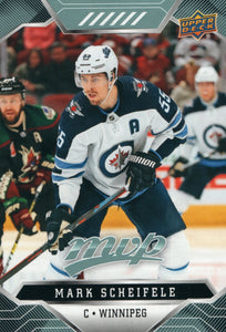 #17 Mark Scheifele Winnipeg Jets 2019-20 Upper Deck MVP Hockey Card