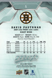 #5 David Pastrnak Boston Bruins 2019-20 Upper Deck MVP Hockey Card