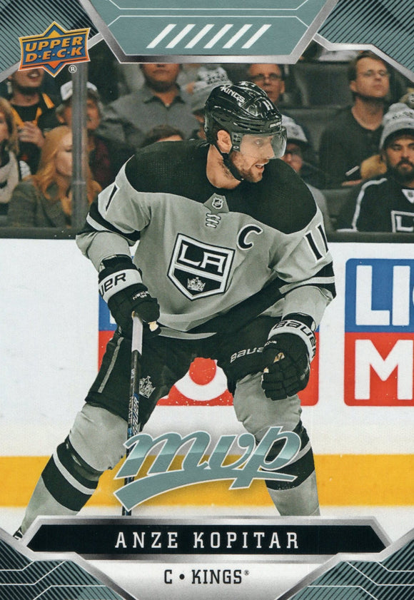 #114 Anze Kopitar Los Angeles Kings 2019-20 Upper Deck MVP Hockey Card