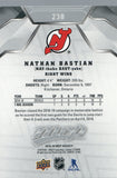 #238 Nathan Bastian Rookie Silver Scripts New Jersey Devils 2019-20 Upper Deck MVP Hockey Card