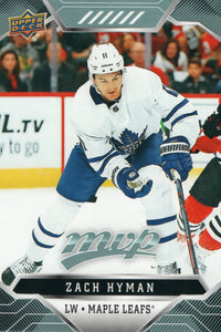 #192 Zach Hyman Toronto Maple Leafs 2019-20 Upper Deck MVP Hockey Card