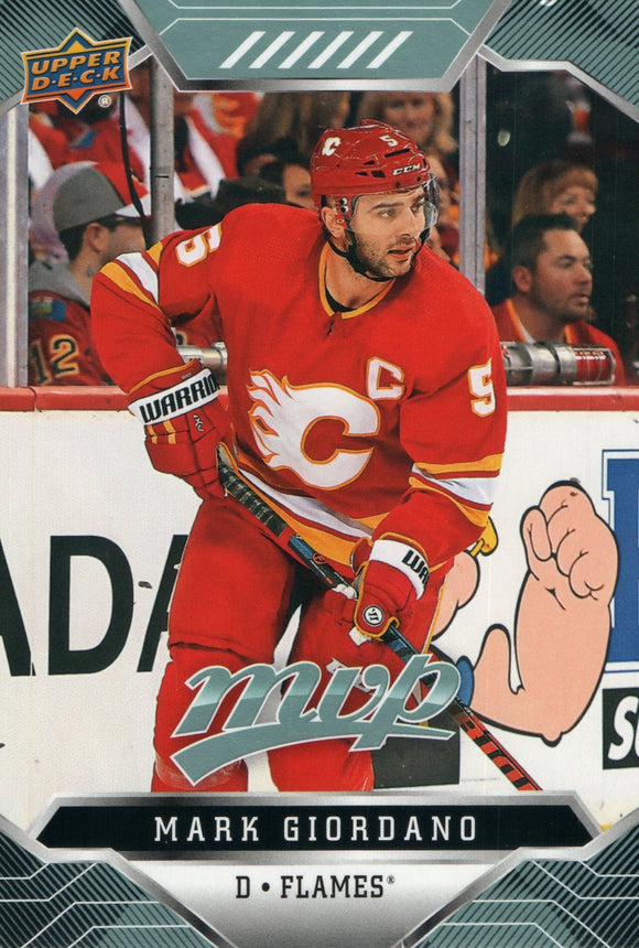 #39 Mark Giordano Calgary Flames 2019-20 Upper Deck MVP Hockey Card