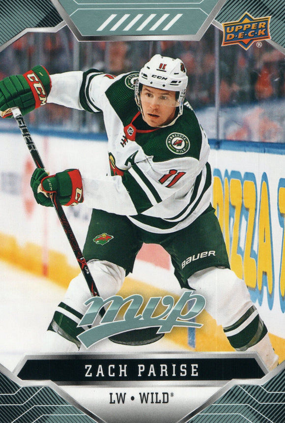 #93 Zach Parise Minnesota Wild 2019-20 Upper Deck MVP Hockey Card
