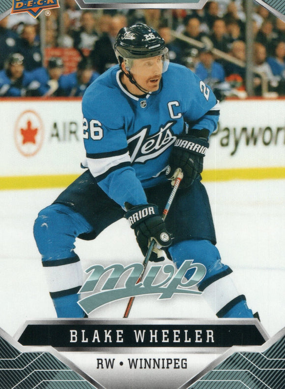 #11 Blake Wheeler Winnipeg Jets 2019-20 Upper Deck MVP Hockey Card