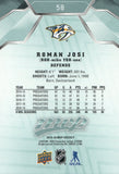 #58 Roman Josi Nashville Predators 2019-20 Upper Deck MVP Hockey Card