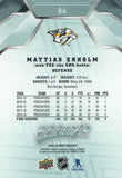 #84 Mattias Ekholm Nashville Predators 2019-20 Upper Deck MVP Hockey Card