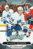 #181 Kasperi Kapanen Toronto Maple Leafs 2019-20 Upper Deck MVP Hockey Card