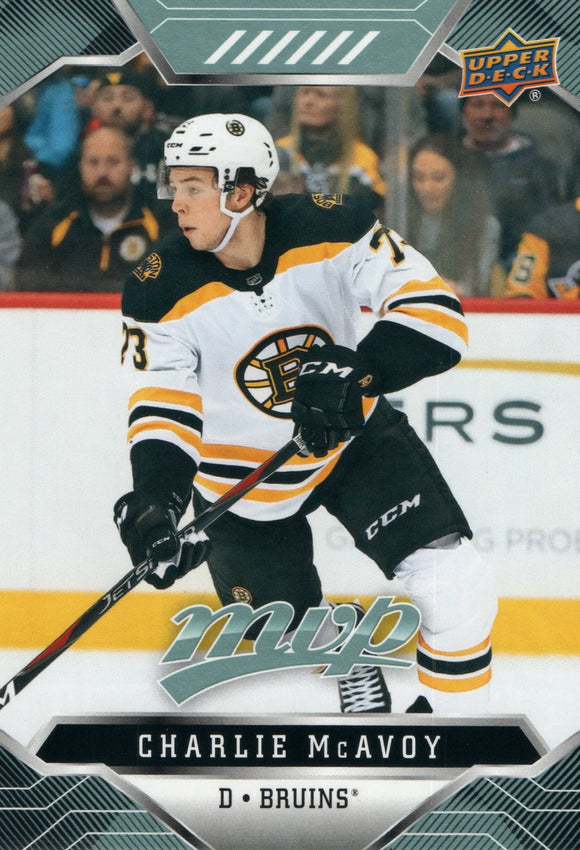 #18 Charlie McAvoy Boston Bruins 2019-20 Upper Deck MVP Hockey Card
