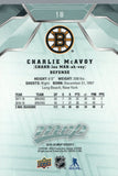 #18 Charlie McAvoy Boston Bruins 2019-20 Upper Deck MVP Hockey Card