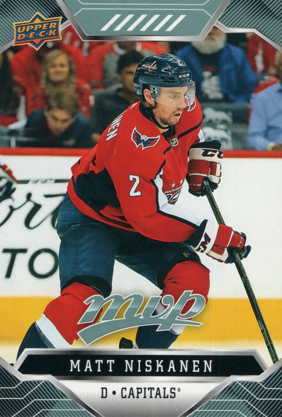 #48 Matt Niskanen Washington Capitals 2019-20 Upper Deck MVP Hockey Card