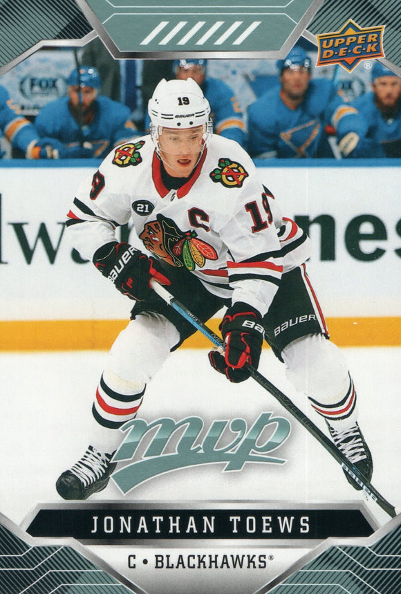 #68 Jonathan Toews Chicago Blackhawks 2019-20 Upper Deck MVP Hockey Card