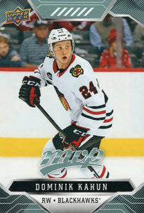 #174 Dominik Kahun Chicago Blackhawks 2019-20 Upper Deck MVP Hockey Card