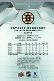 #19 Patrice Bergeron Boston Bruins 2019-20 Upper Deck MVP Hockey Card