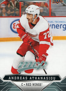 #168 Andreas Athanasiou Detroit Red Wings 2019-20 Upper Deck MVP Hockey Card
