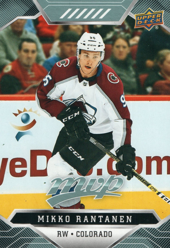 #13 Mikko Rantanen Colorado Avalanche 2019-20 Upper Deck MVP Hockey Card