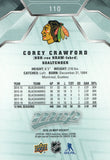 #110 Corey Crawford Chicago Blackhawks 2019-20 Upper Deck MVP Hockey Card