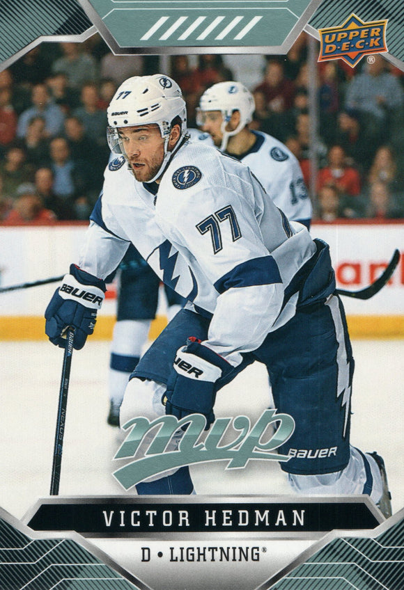 #51 Victor Hedman Tampa Bay Lightning 2019-20 Upper Deck MVP Hockey Card