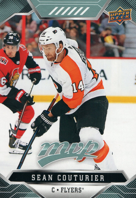 #101 Sean Couturier Philadelphia Flyers 2019-20 Upper Deck MVP Hockey Card