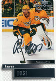 #58 Roman Josi Silver Scripts Stanley Cup Edition Nashville Predators 2019-20 Upper Deck MVP Hockey Card