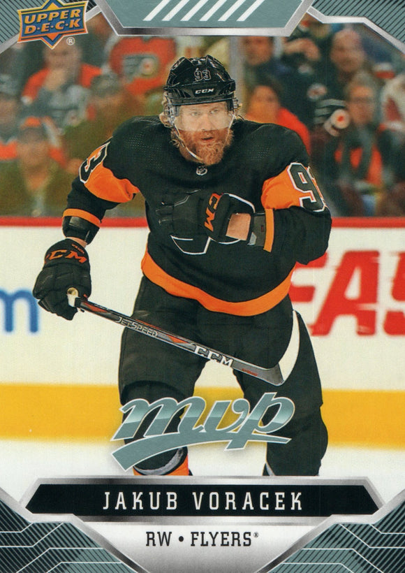 #102 Jakub Voracek Philadelphia Flyers 2019-20 Upper Deck MVP Hockey Card