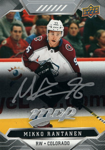 #13 Mikko Rantanen Silver Scripts Colorado Avalanche 2019-20 Upper Deck MVP Hockey Card
