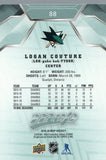 #88 Logan Couture San Jose Sharks 2019-20 Upper Deck MVP Hockey Card
